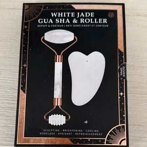 White Jade Gua Sha & Roller Set